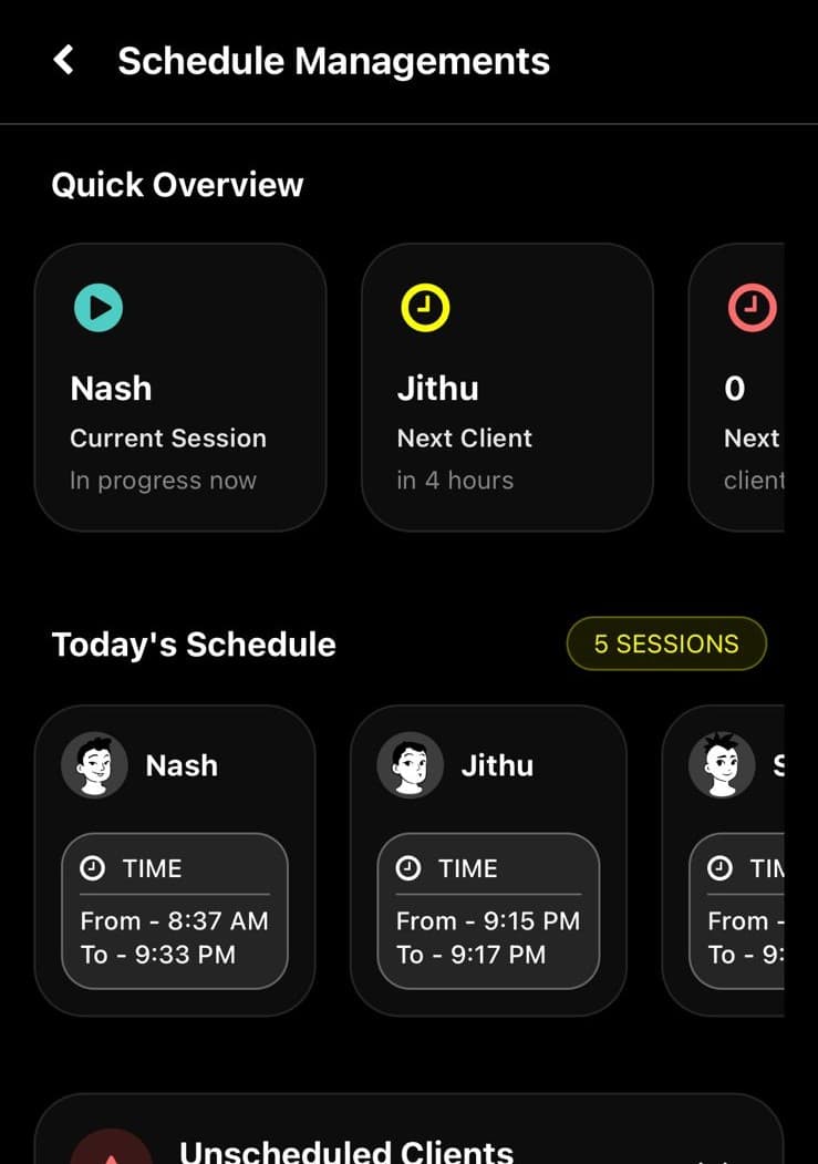 Schedule management